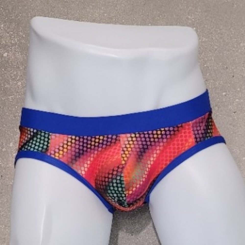 SNK MEN'S DISCO DOTS SWIM BRIEF
